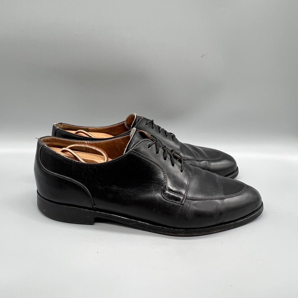 Cole Haan Shoes Mens 10.5 Black Leather Lace Up Oxford Dress Made England Vtg